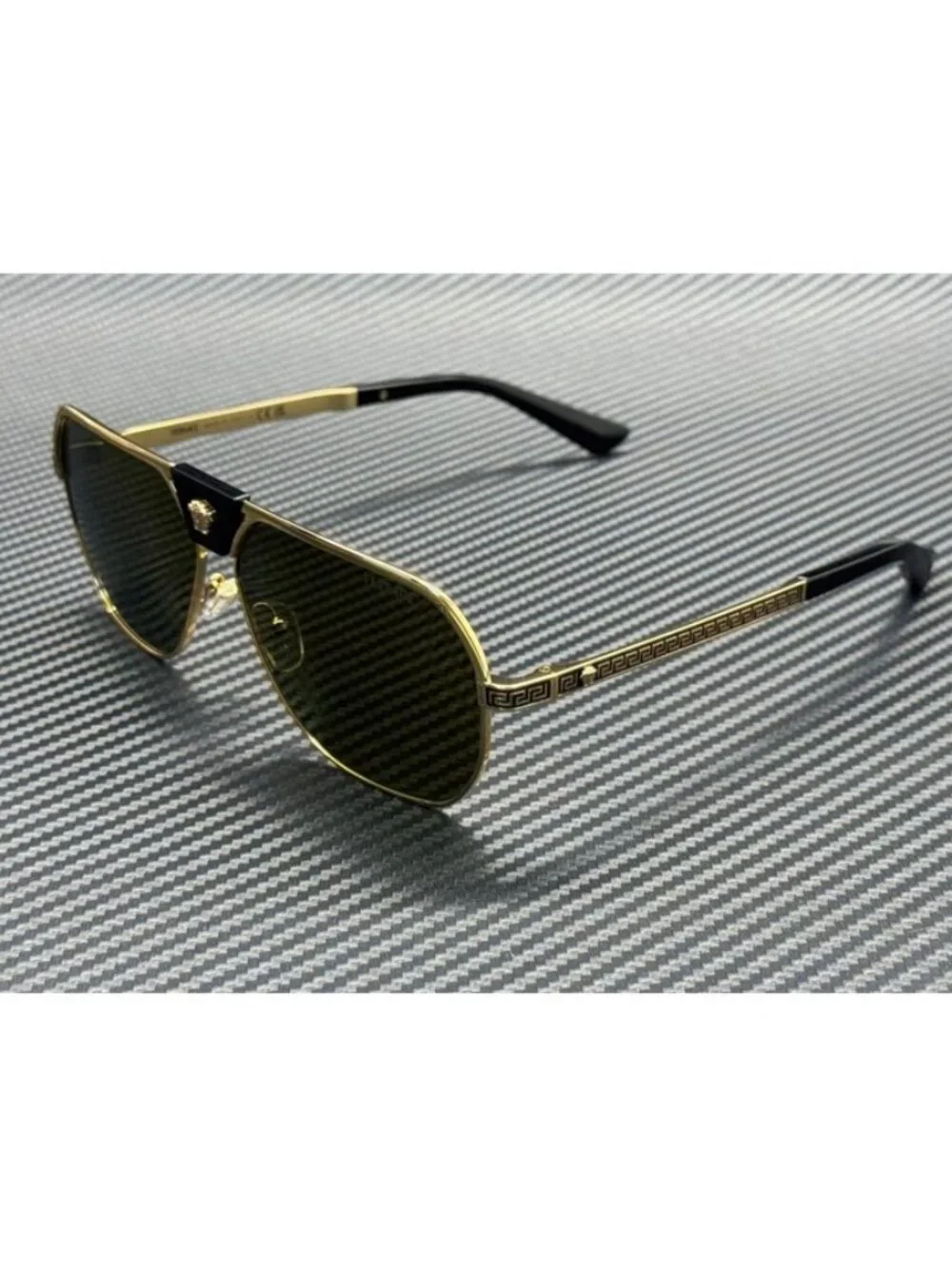 New Versace Men Gold Sunglasses 61-12-145